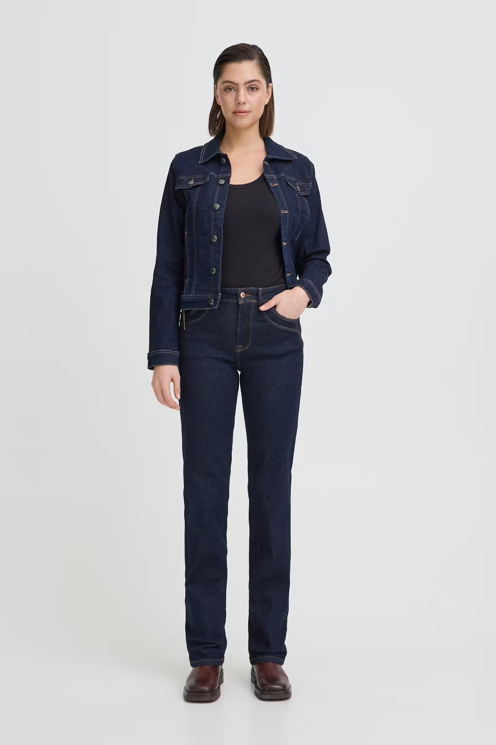 PULZ JEANS KAROLINA HW JEANS STRAIGHT LEG