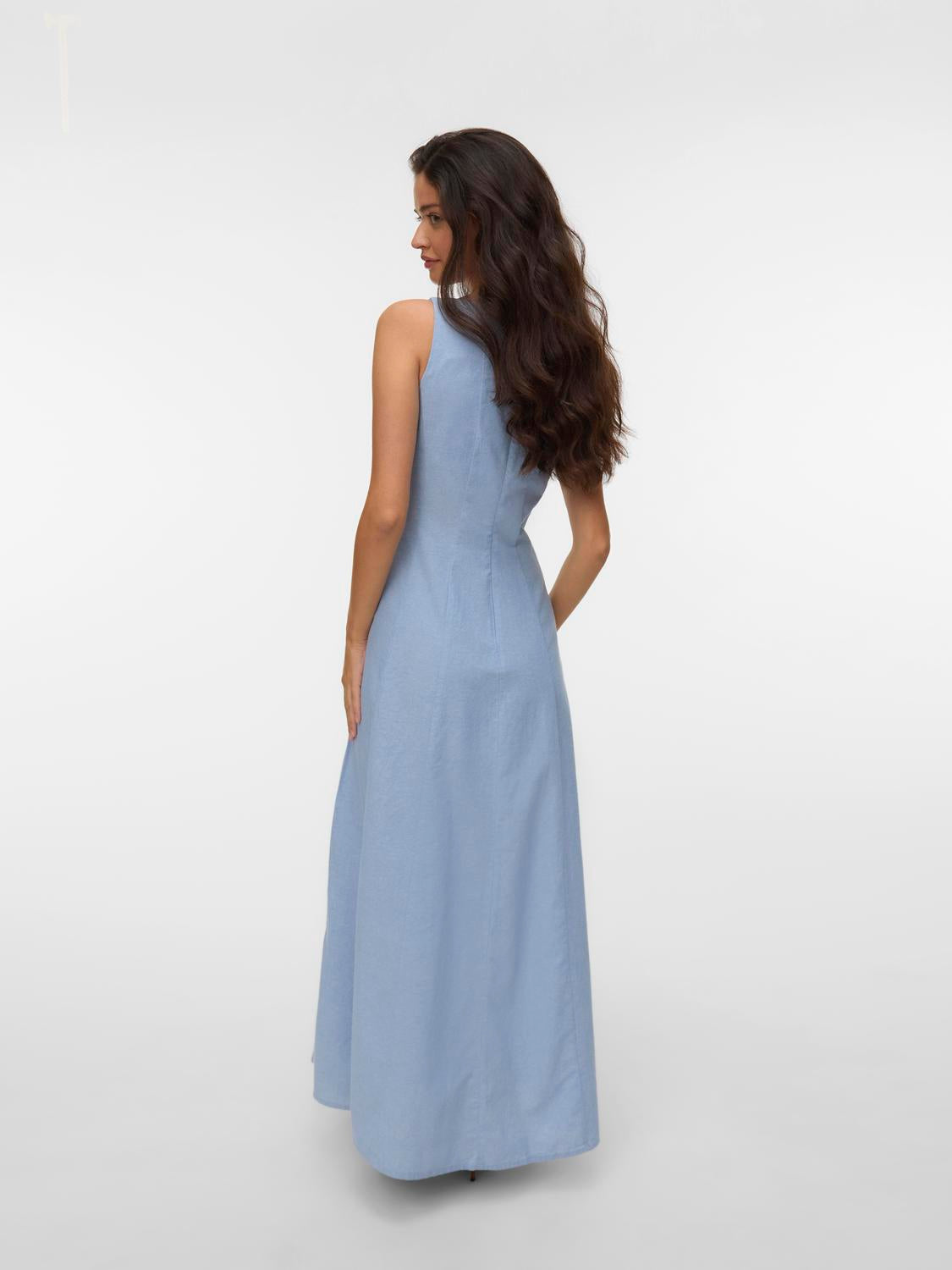 VERO MODA NORMA SL MAXI CHAMBRAY DRESS