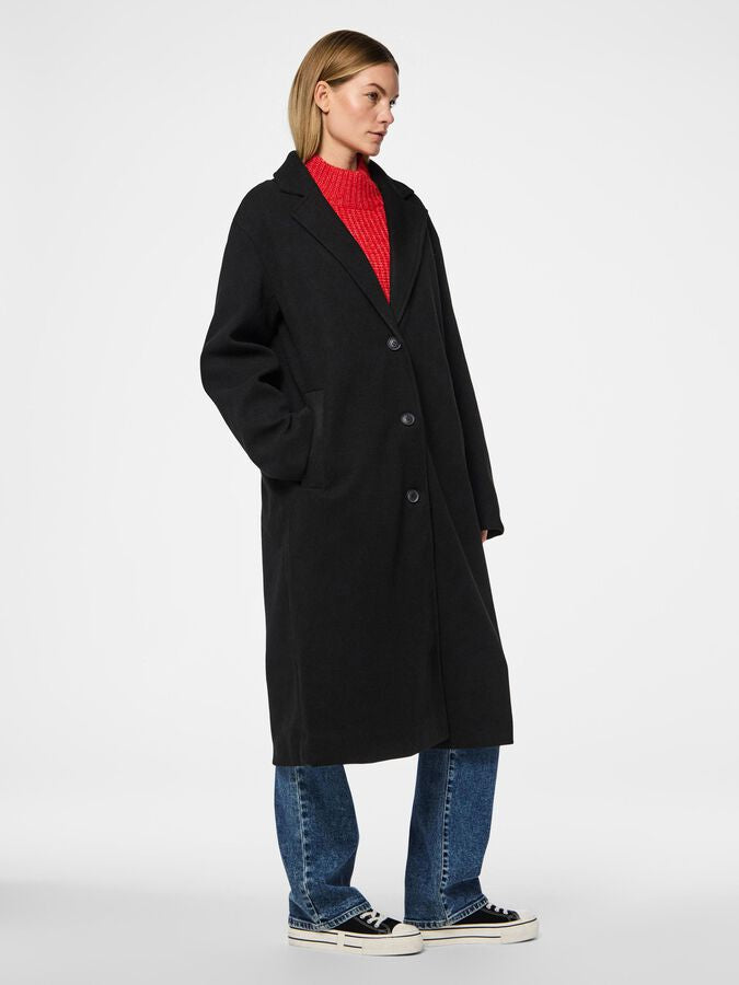 PIECES JULLE LS LONG COAT