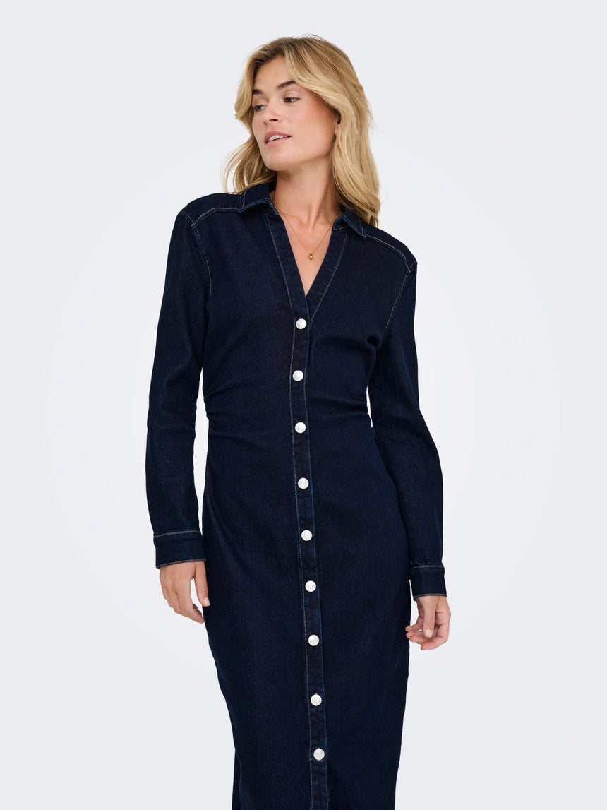 ONLY CAITLIN LS DENIM DRESS