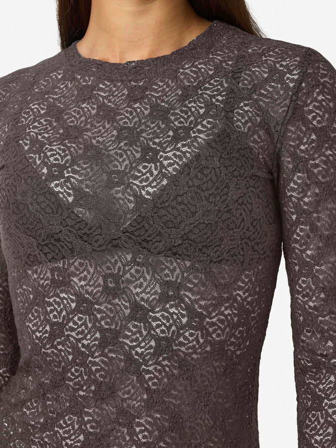 NOISY MAY JUDITH L/S LACE TOP