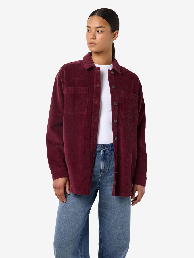 NOISY MAY ALVA LS SHACKET COLORED CORDUROY