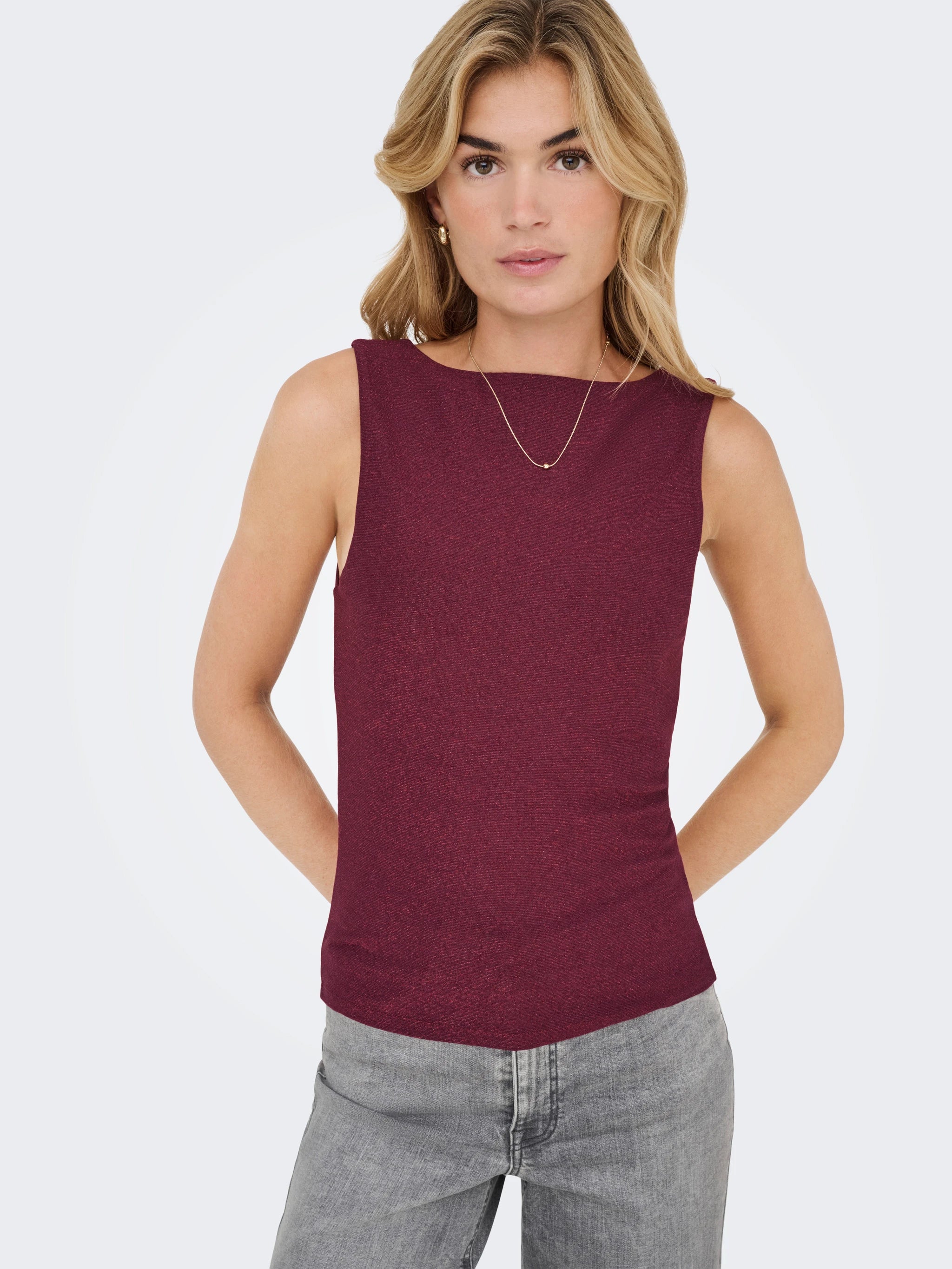 ONLY EA GLITTER S/L 2-WAYS TOP
