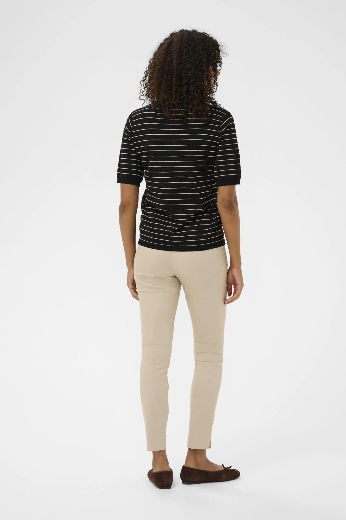KAFFE LIZZA STRIPED KNIT