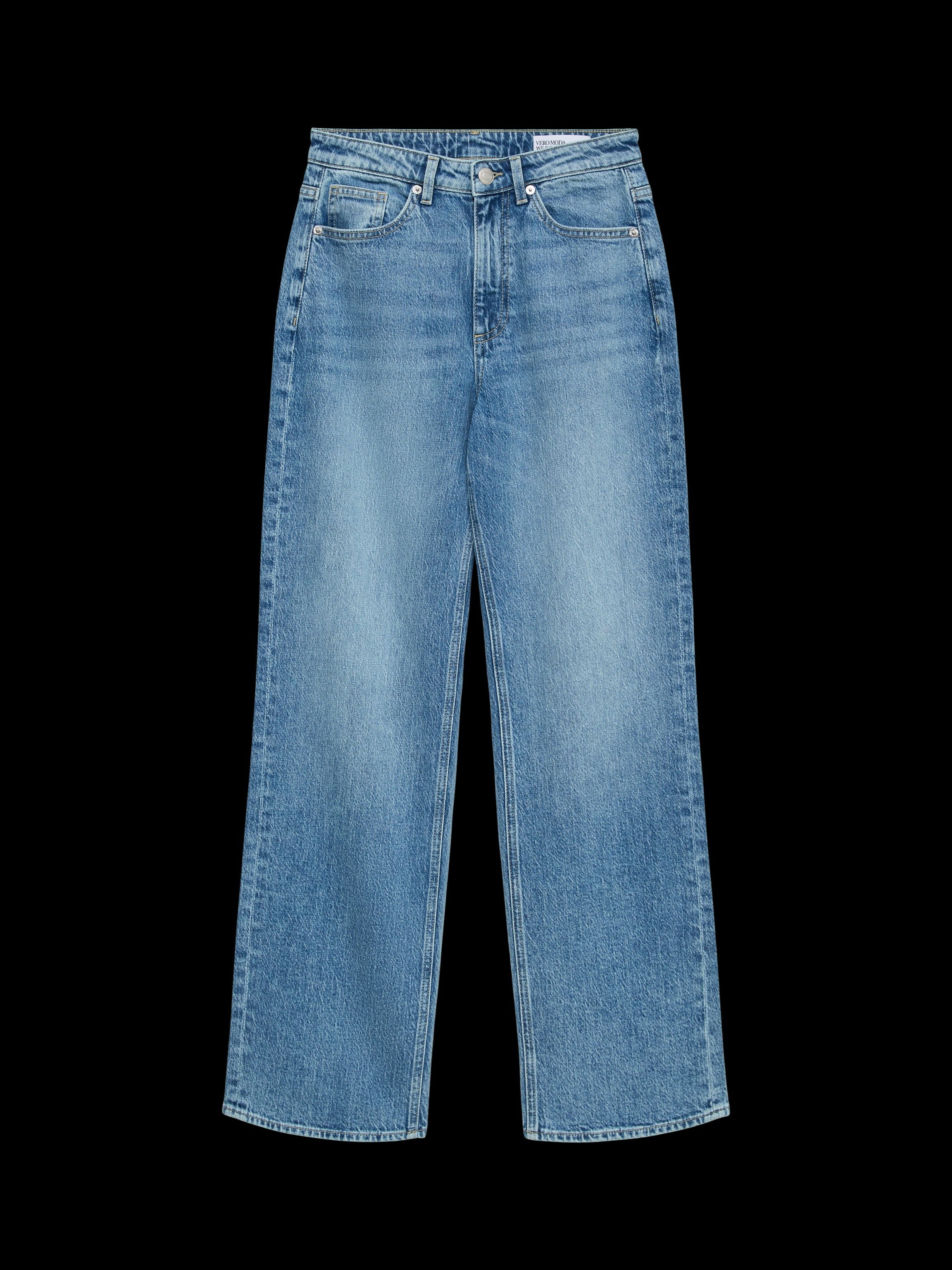 VERO MODA TESSA HR WIDE JEANS - MEDIUM BLUE DENIM