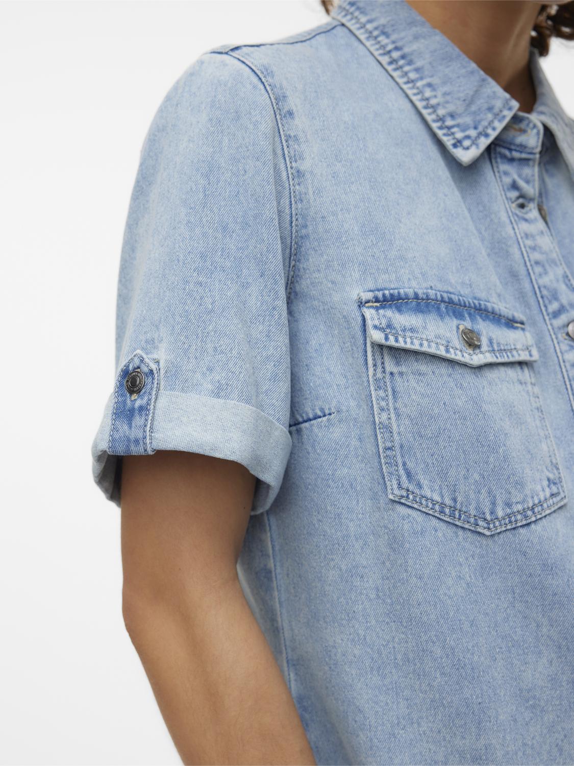 VERO MODA JENNIE SS SHORT DENIM DRESS