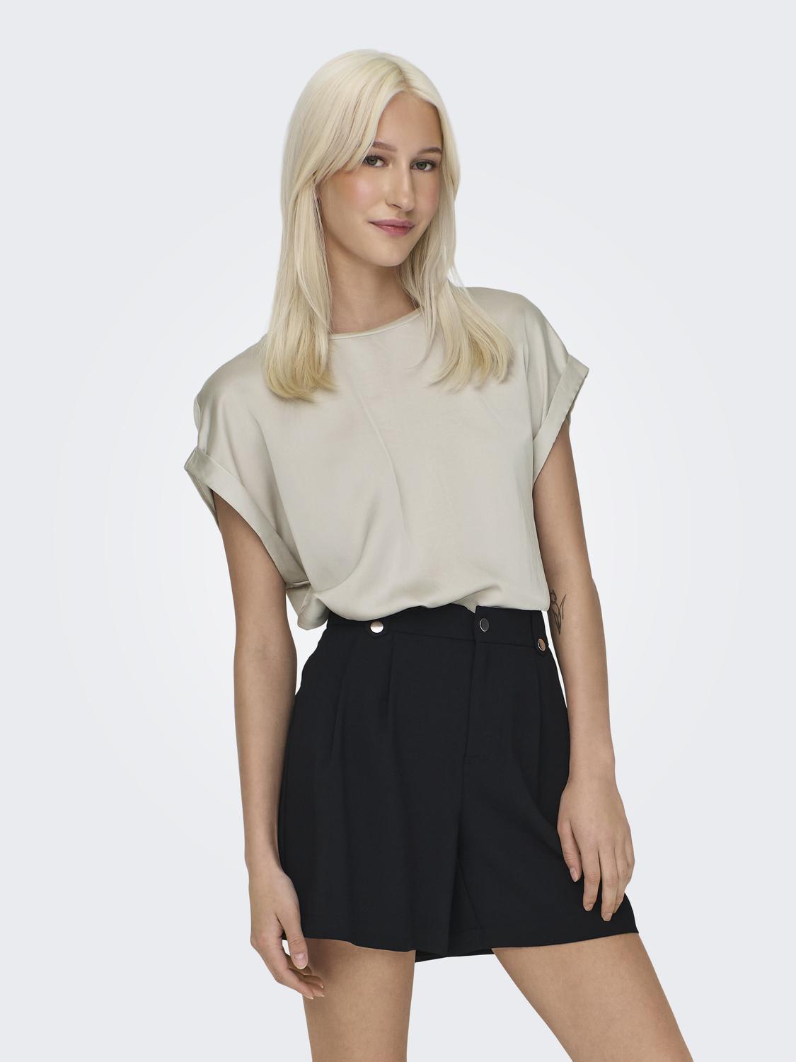 ONLY LIEKE S/S SATIN MIX TOP