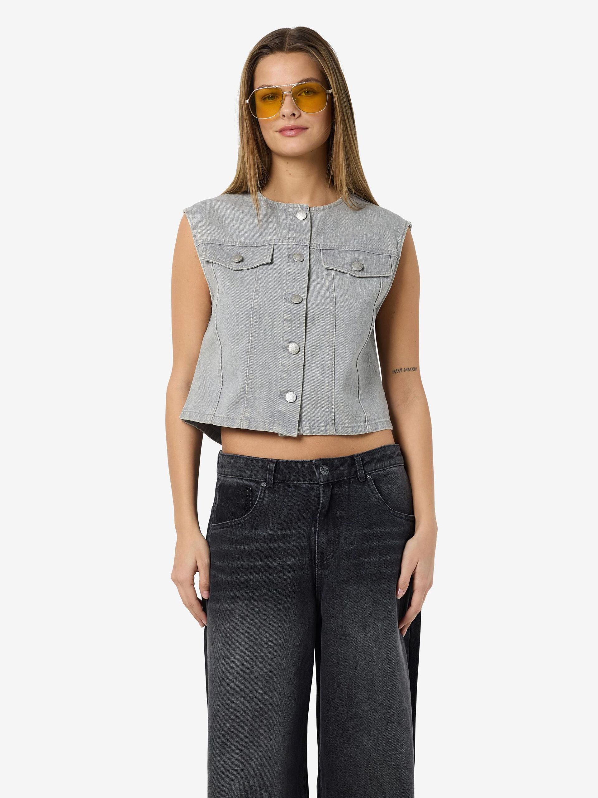 NOISY MAY SONYA S/L CROP VEST