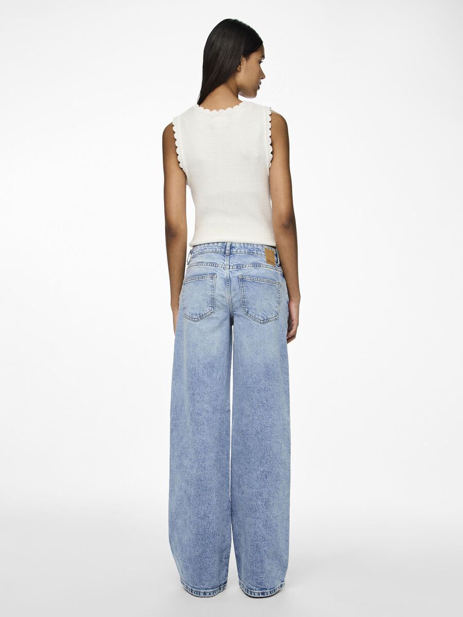PIECES SELMA LW WIDE JEANS