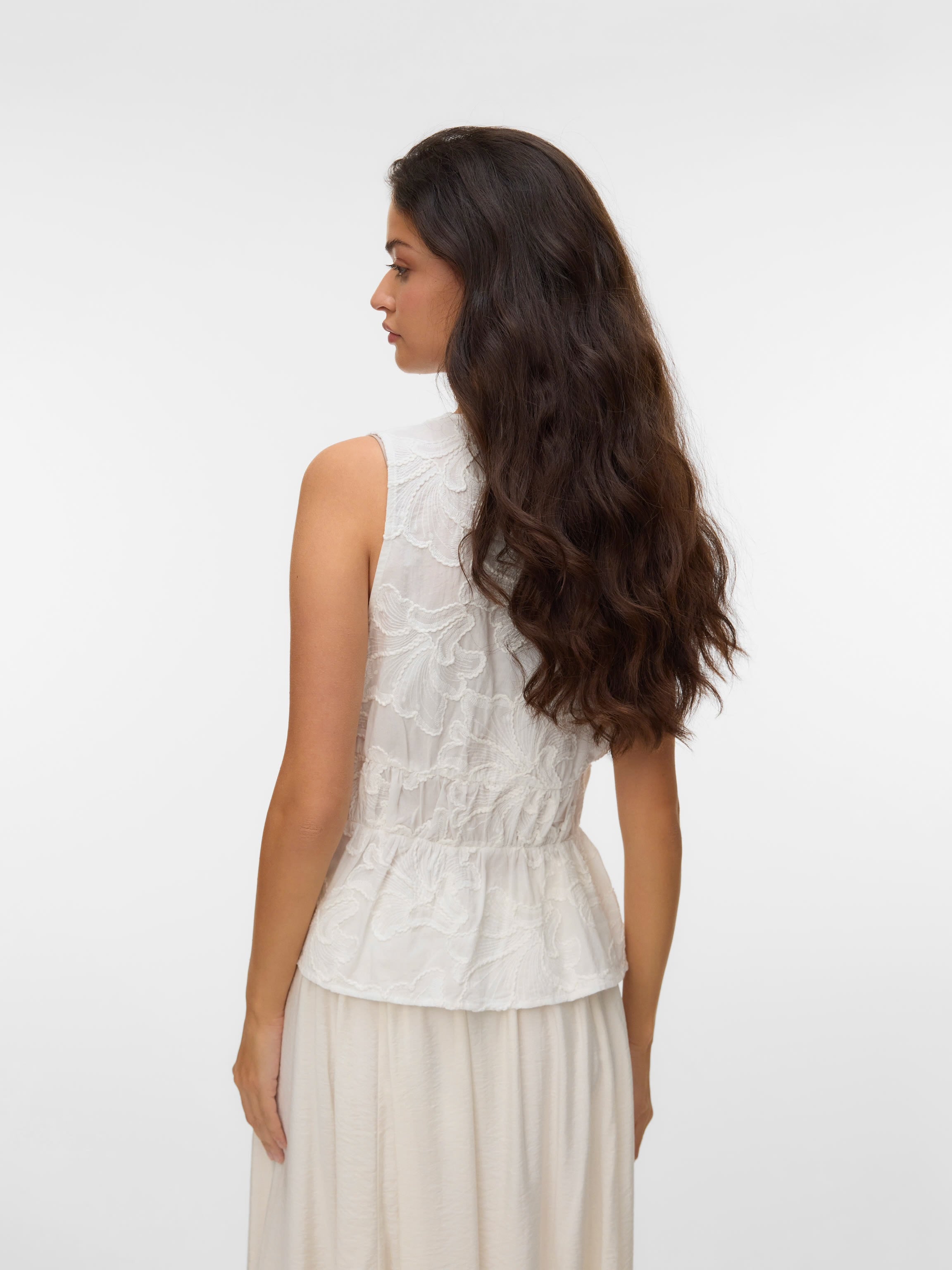 VERO MODA ANN EMB SL TOP