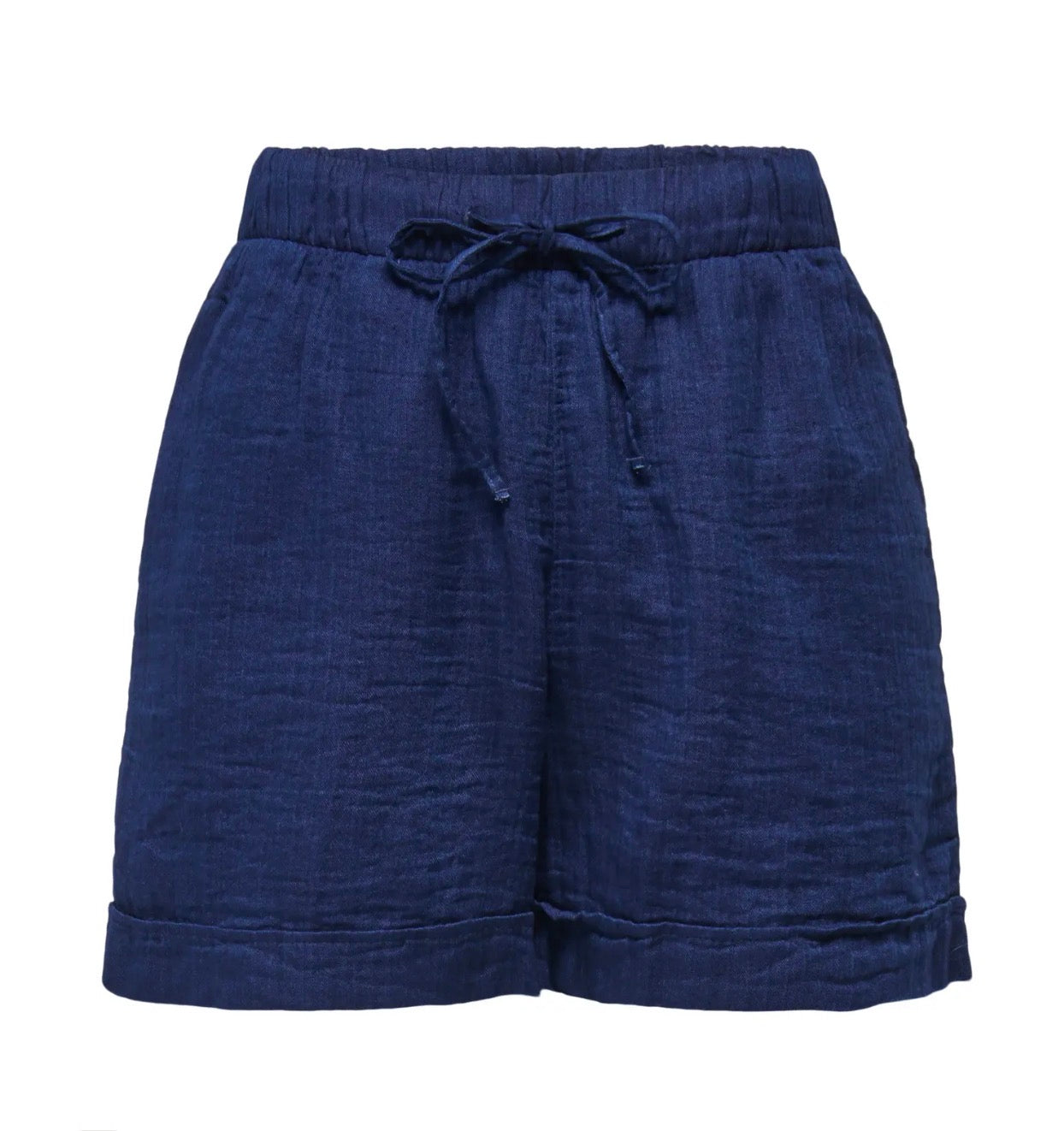 ONLY LEONI SEERSUCKER PULL UP SHORTS