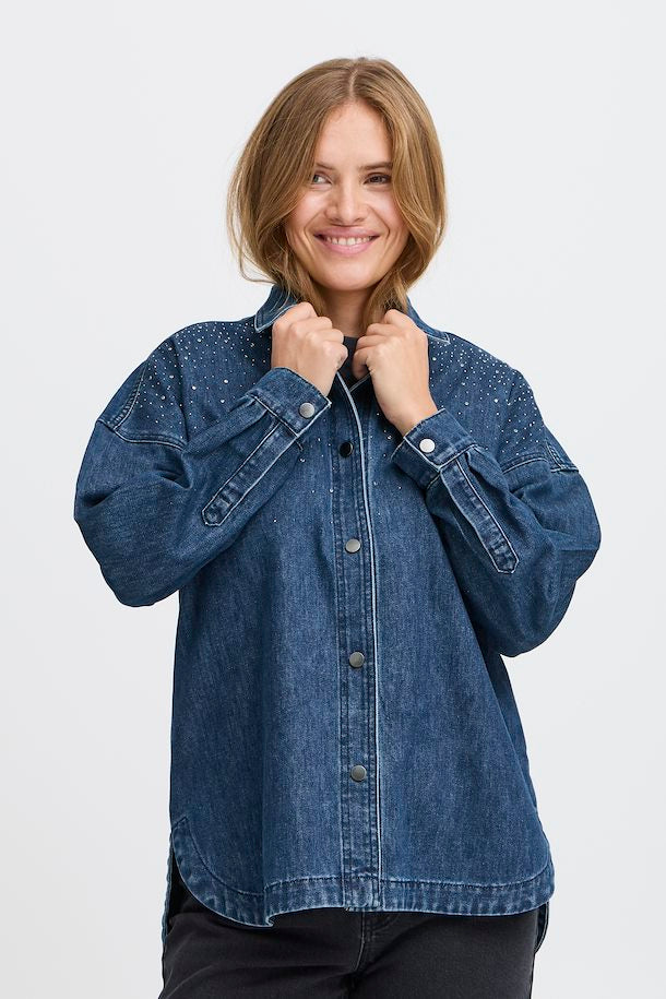 PULZ JEANS PERLA DENIM SHIRT