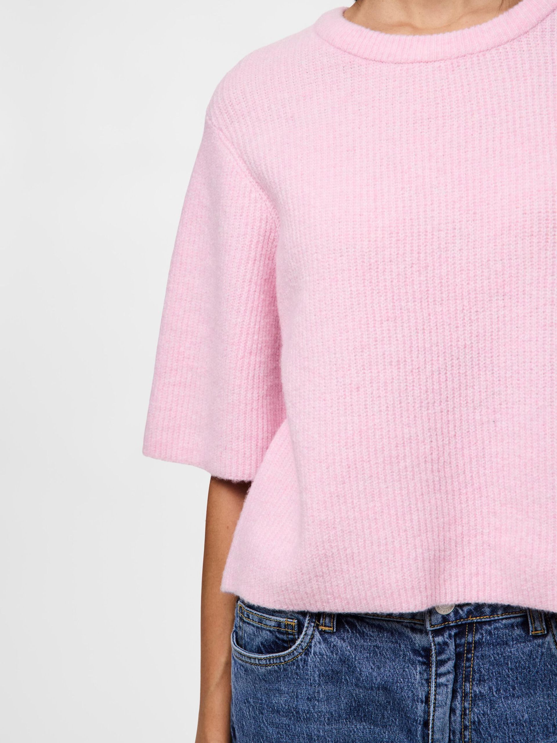 PIECES SILLY SS O-NECK KNIT