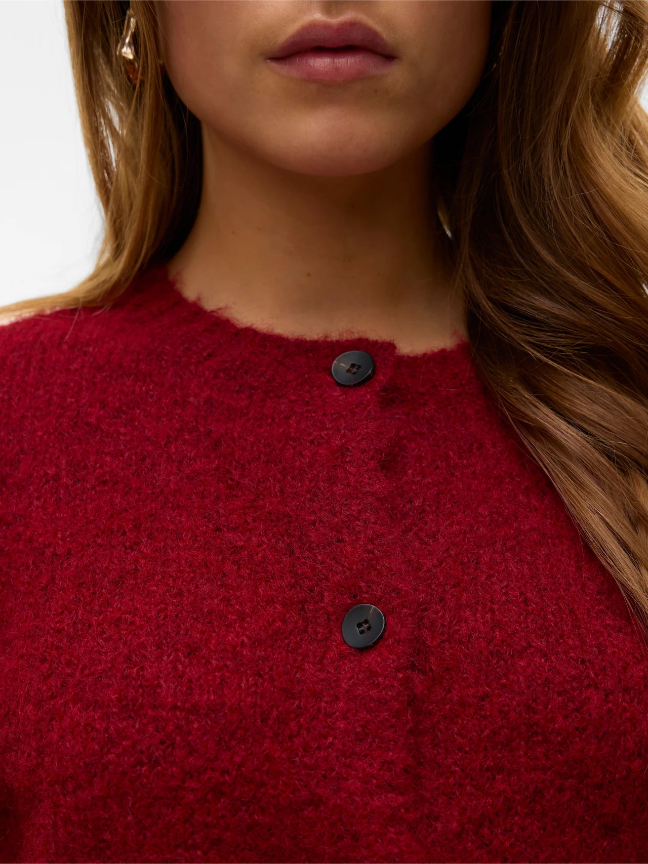 VERO MODA NOVAH LS ONECK BUTTON CARDIGAN