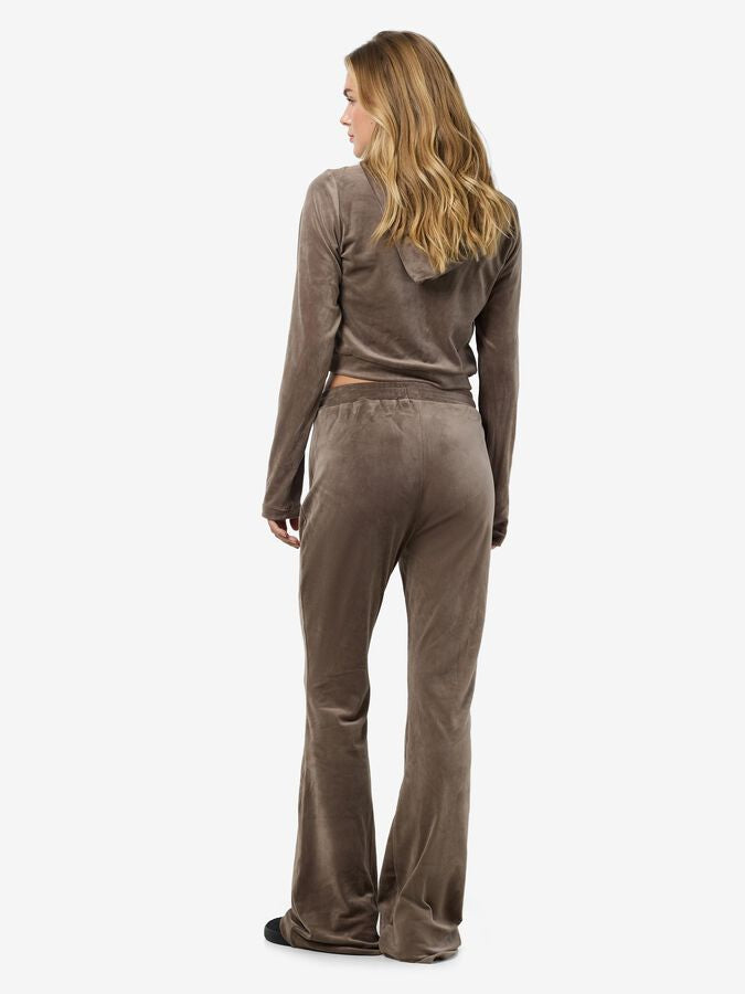 NOISY MAY VALERIE HW VELVET FLARED PANTS