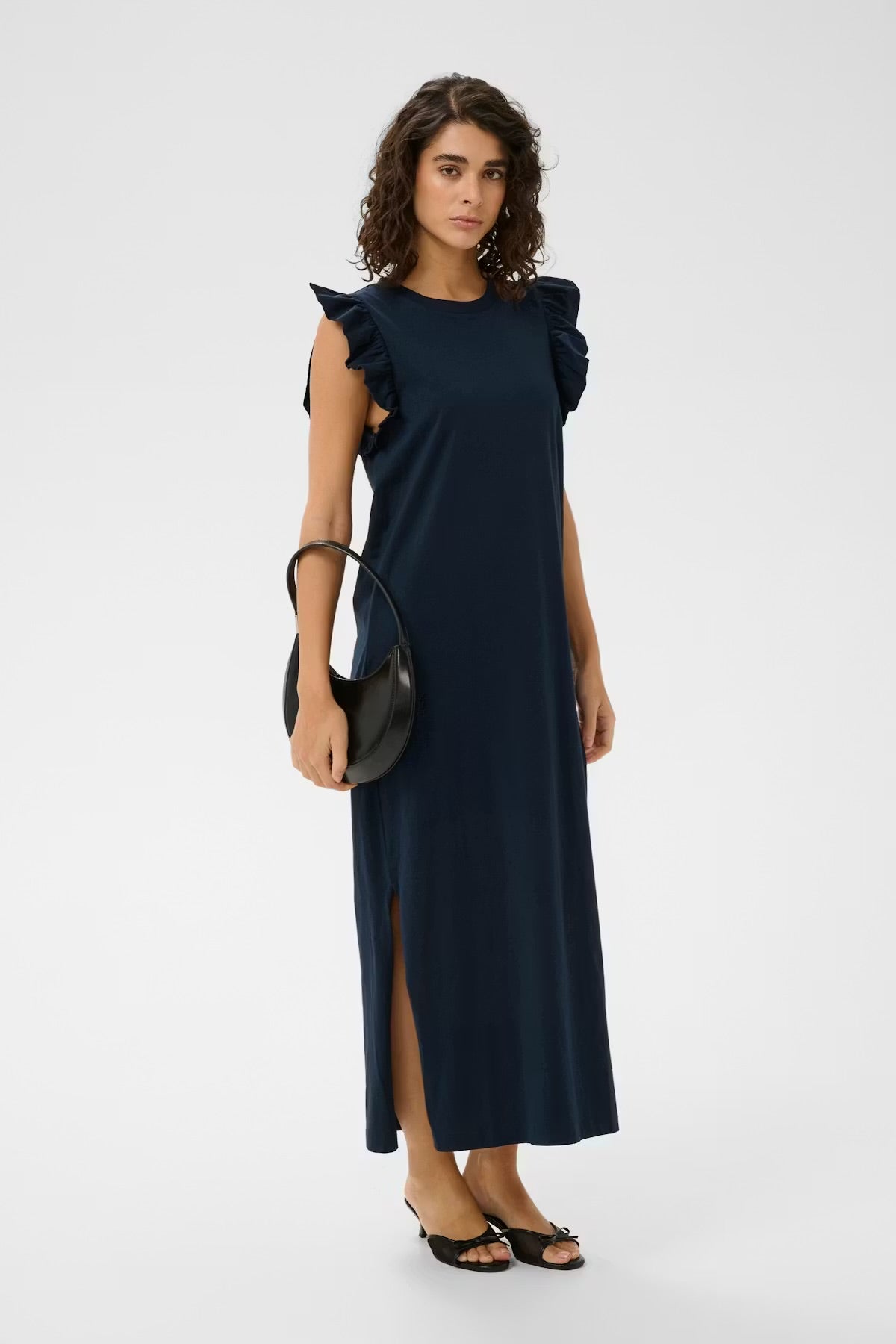 KAFFE CELINA FLOUNCE DRESS