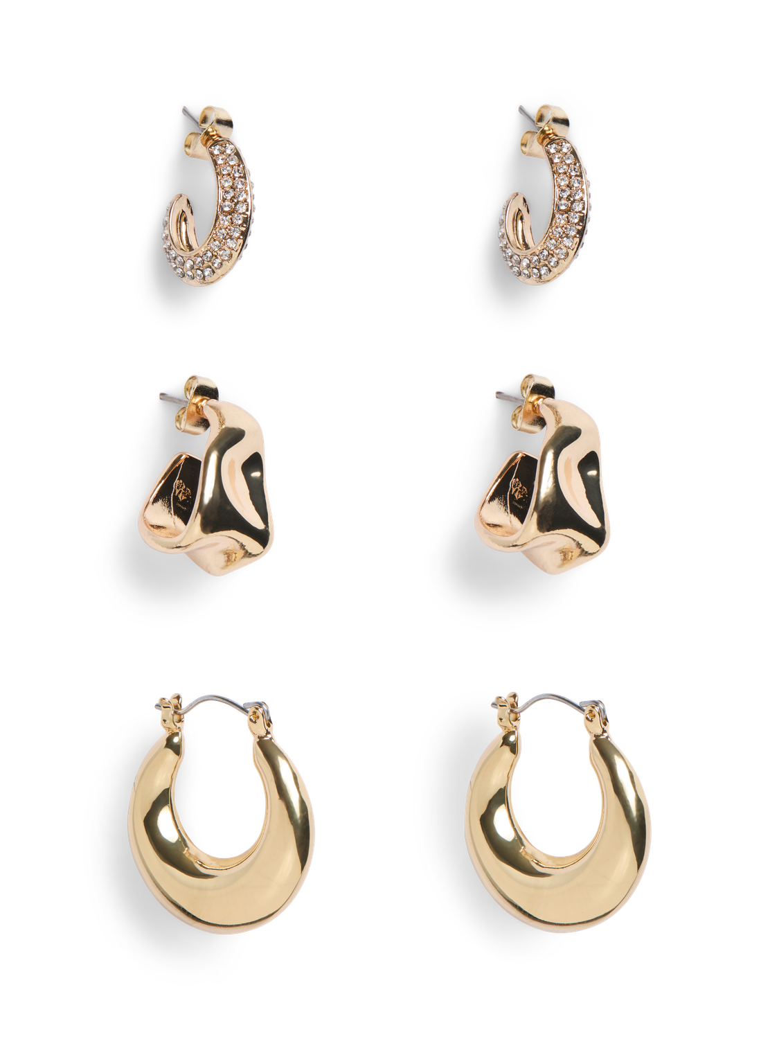 PIECES JENNY EARRINGS 3-PACK D2D