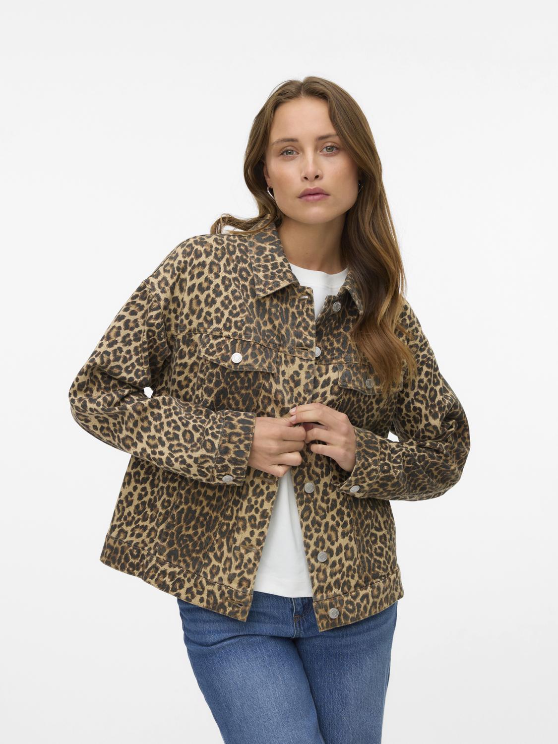 VERO MODA TESSA LS OVERSIZE DNM AOP JACKET
