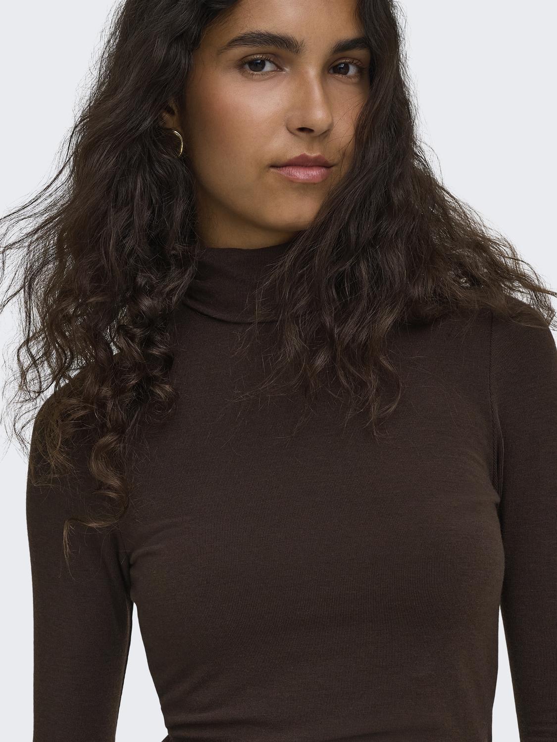 ONLY GLAMOUR L/S ROLL-NECK TOP JRS NOOS
