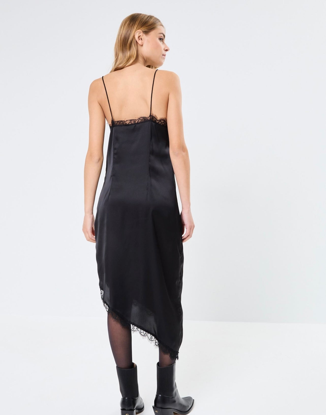 NOISY MAY SANTAL S/L ASYMMETRIC SLIP DRESS