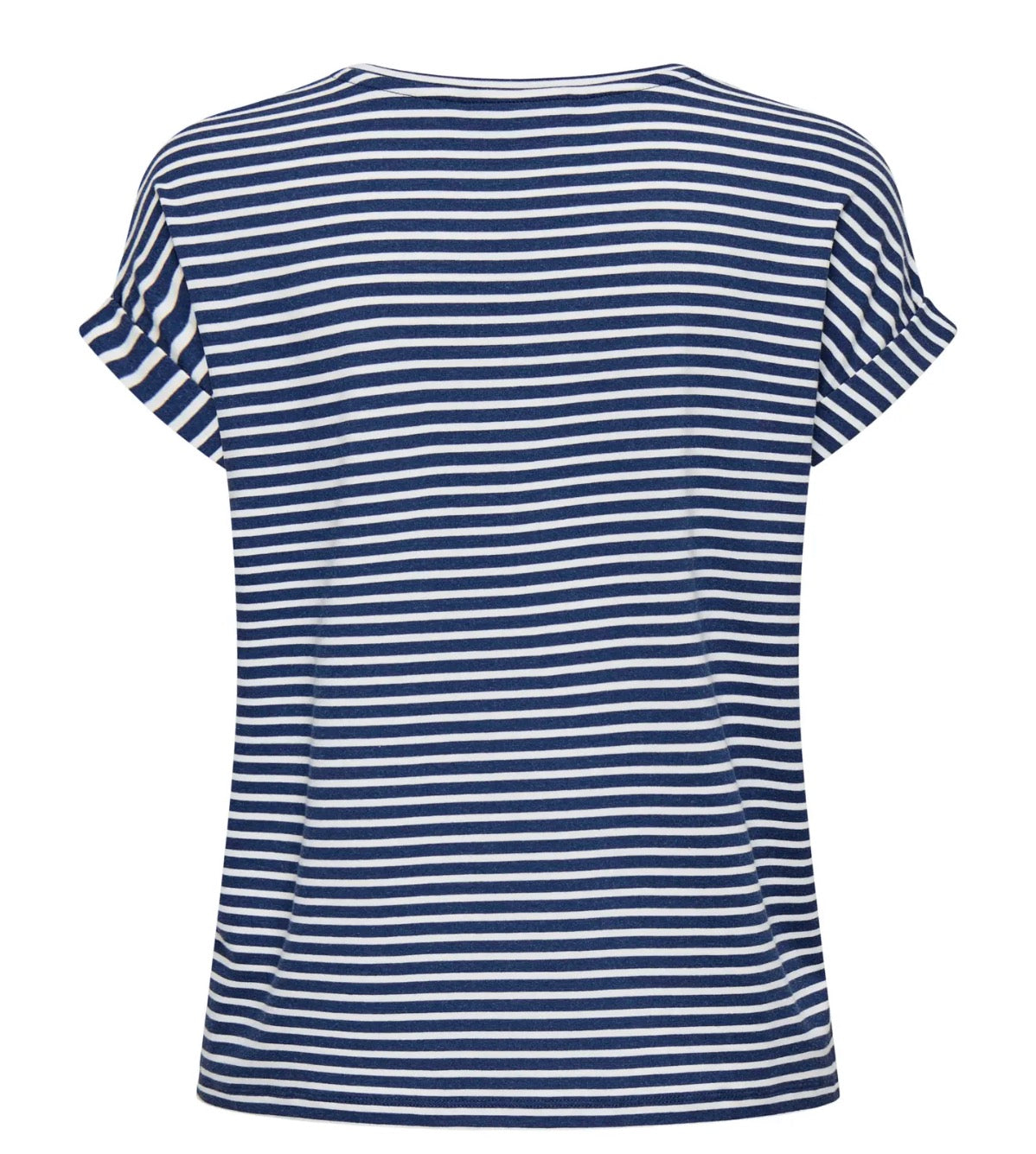 ONLY MOSTER STRIPE S/S O-NECK TOP - NAVAL ACADEMY/CLOUD DANCER