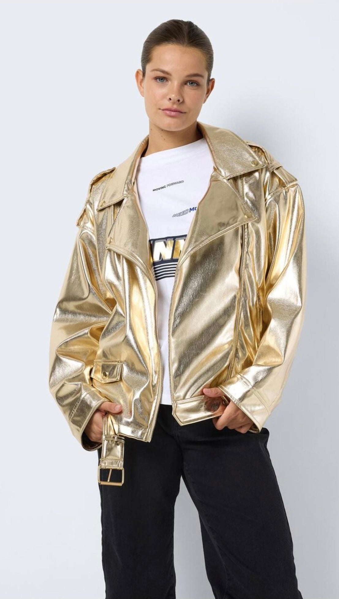 NOISY MAY MADDIE PAULINA PU L/S BIKER JACKET