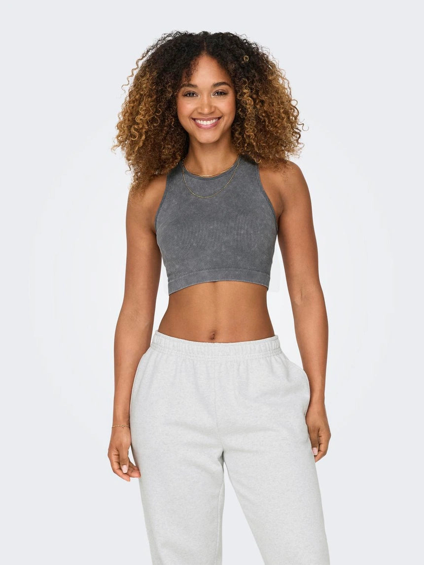 ONLY LEA SEAMLESS S/L STONE CROP TOP