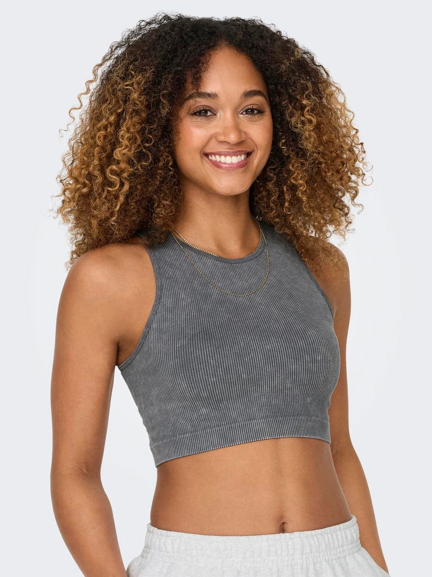 ONLY LEA SEAMLESS S/L STONE CROP TOP