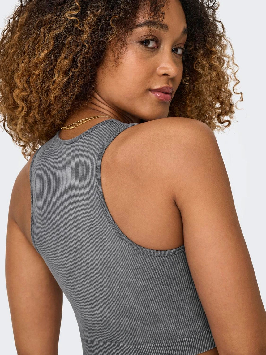 ONLY LEA SEAMLESS S/L STONE CROP TOP