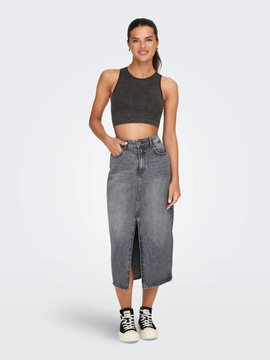 ONLY LEA SEAMLESS S/L STONE CROP TOP