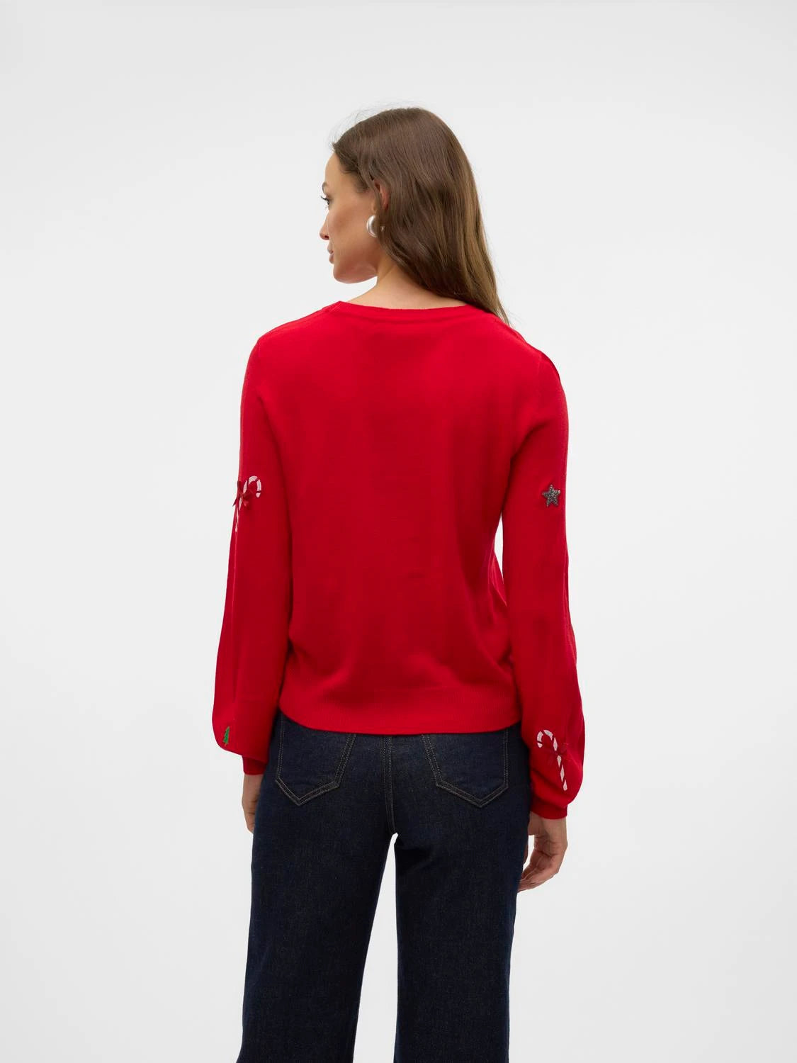 VERO MODA NEW JOLLY LS O-NECK PULL XMAS