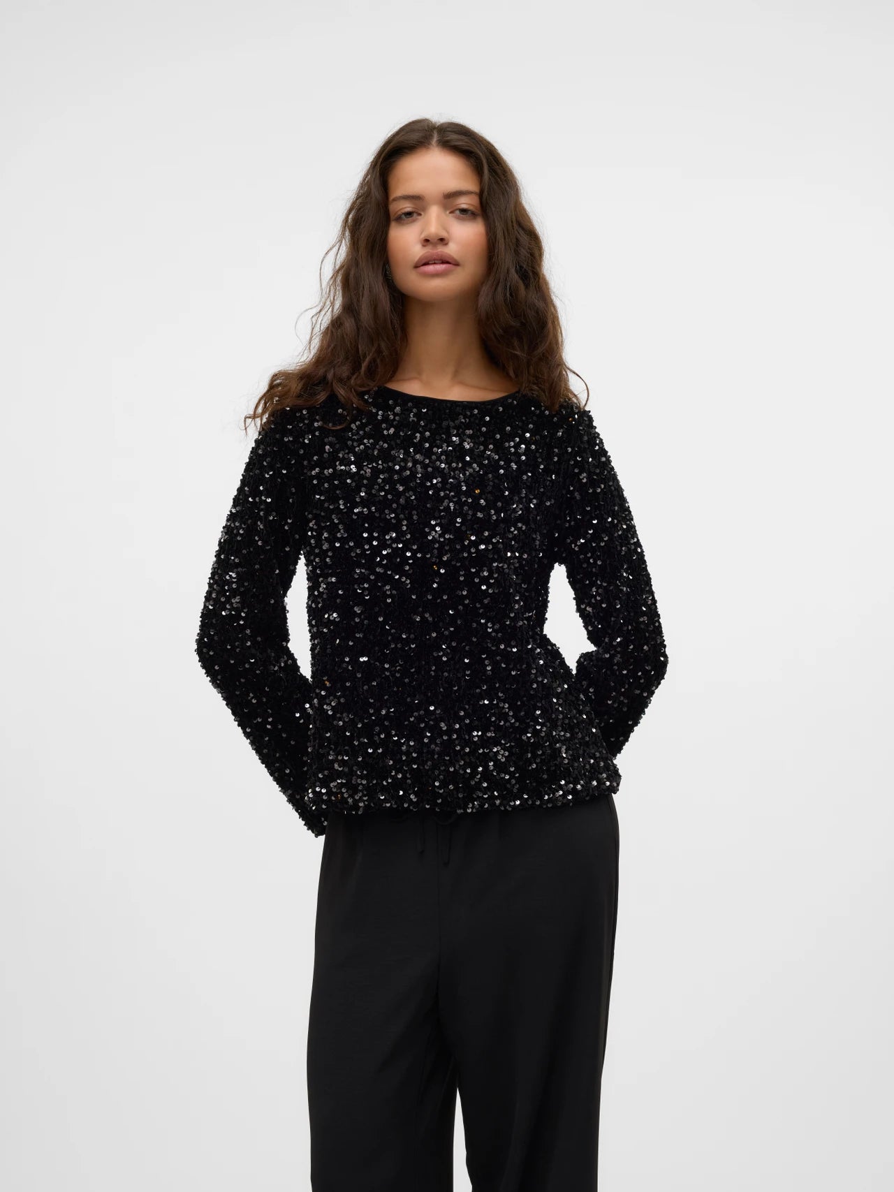 VERO MODA BELLA LS BOATNECK TOP