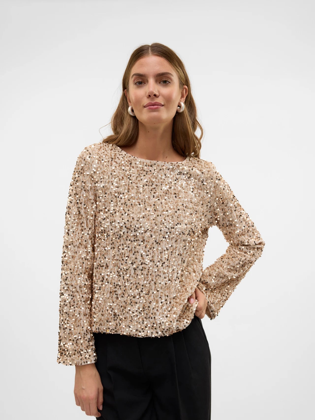 VERO MODA BELLA LS BOATNECK TOP