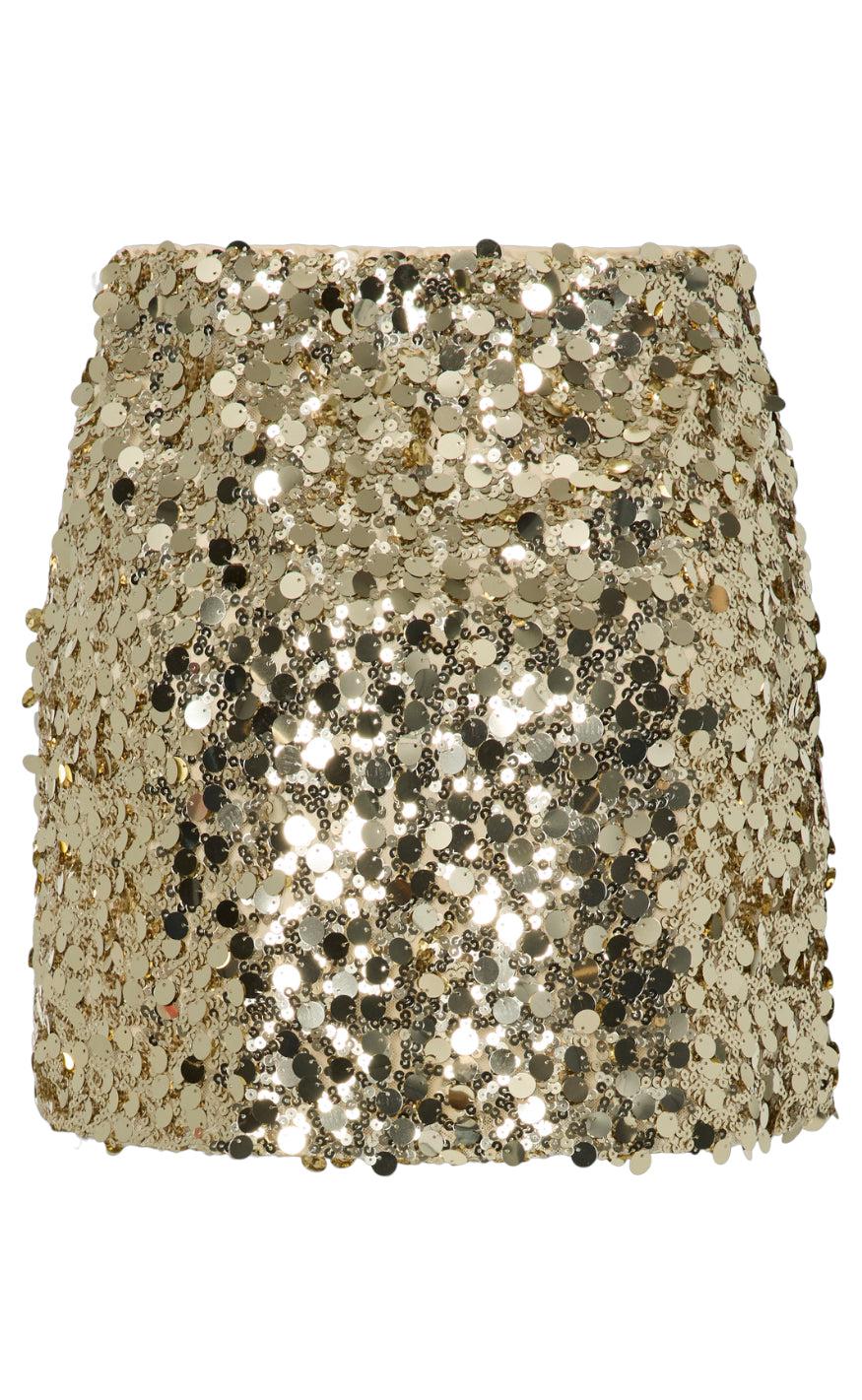 PIECES DISCO HW MINI SKIRT