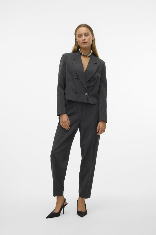 VERO MODA SILJE LS SHORT PINSTRIPE BLAZER