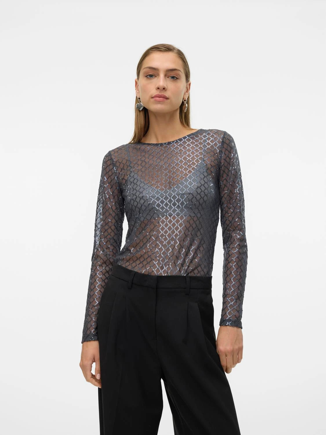 VERO MODA SAFINA LS O-NECK TOP