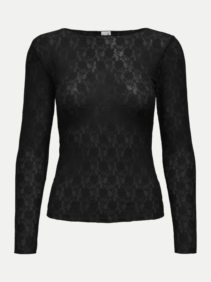 ONLY NAYA LS LACE TOP