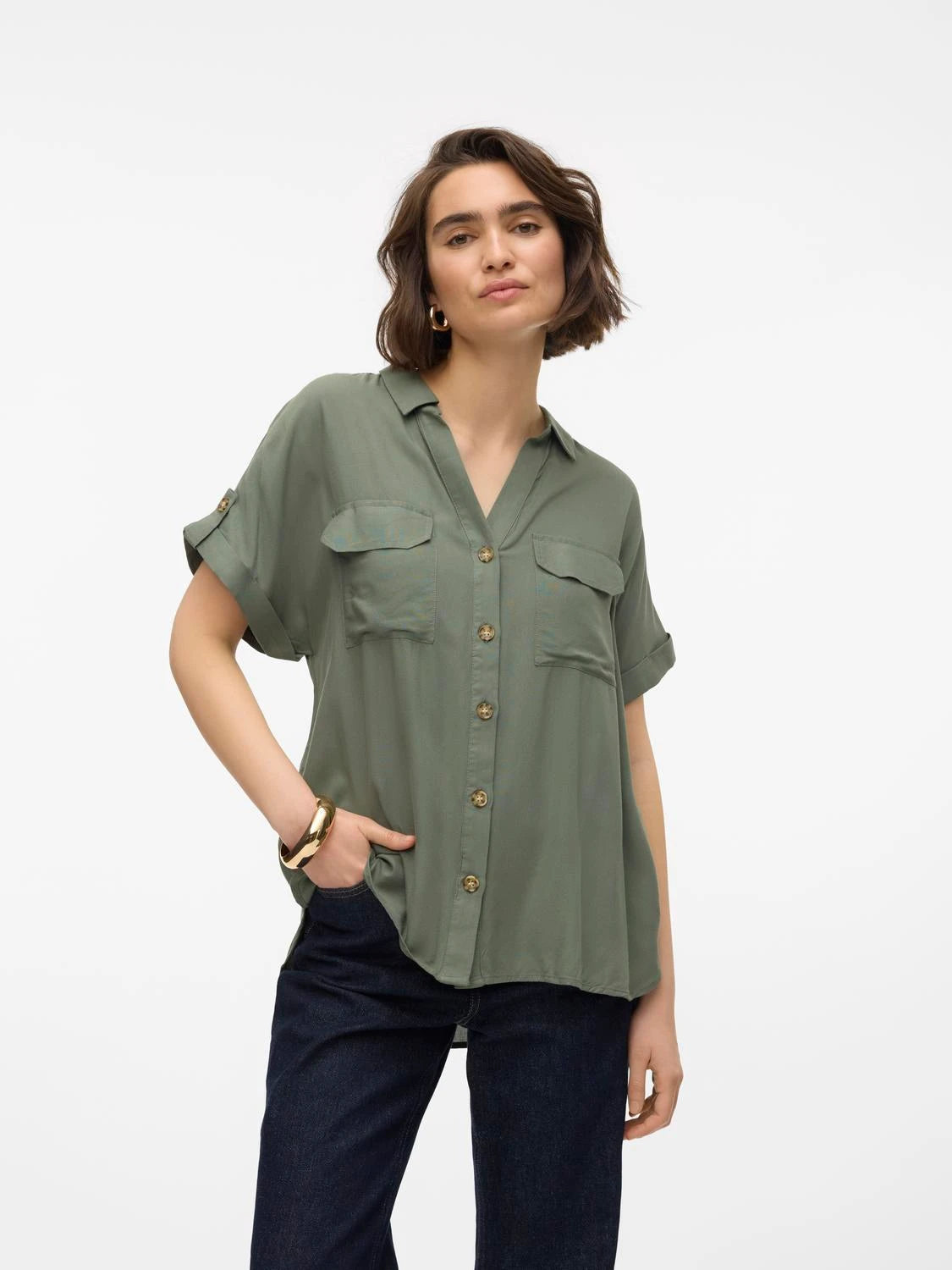 VERO MODA BUMPY S/S SHIRT