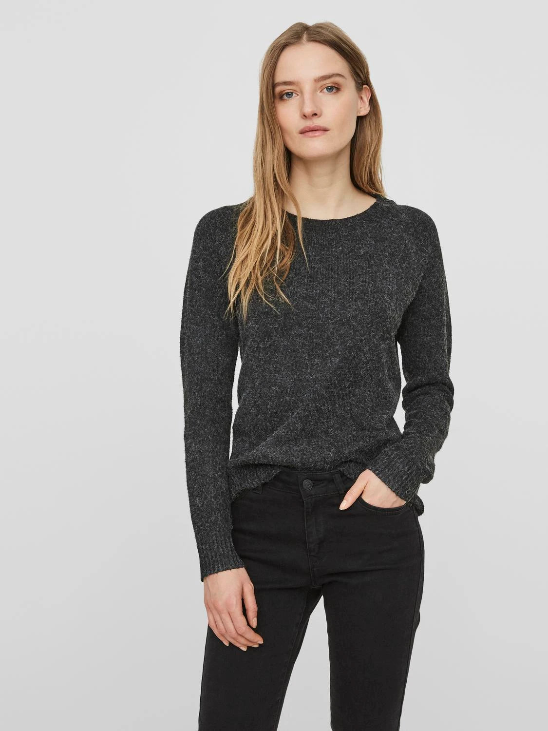 VERO MODA DOFFY LS O-NECK BLOUSE