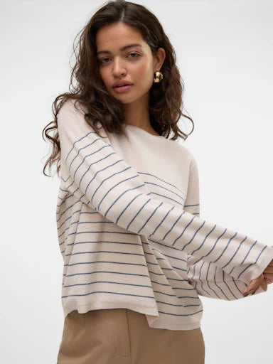 VERO MODA JOHANNA LS BOATNECK PULLOVER