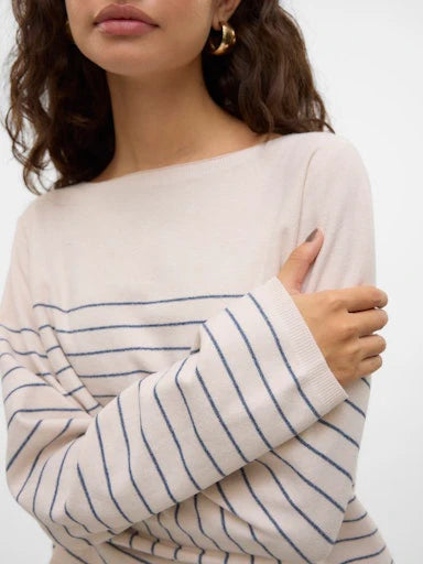 VERO MODA JOHANNA LS BOATNECK PULLOVER