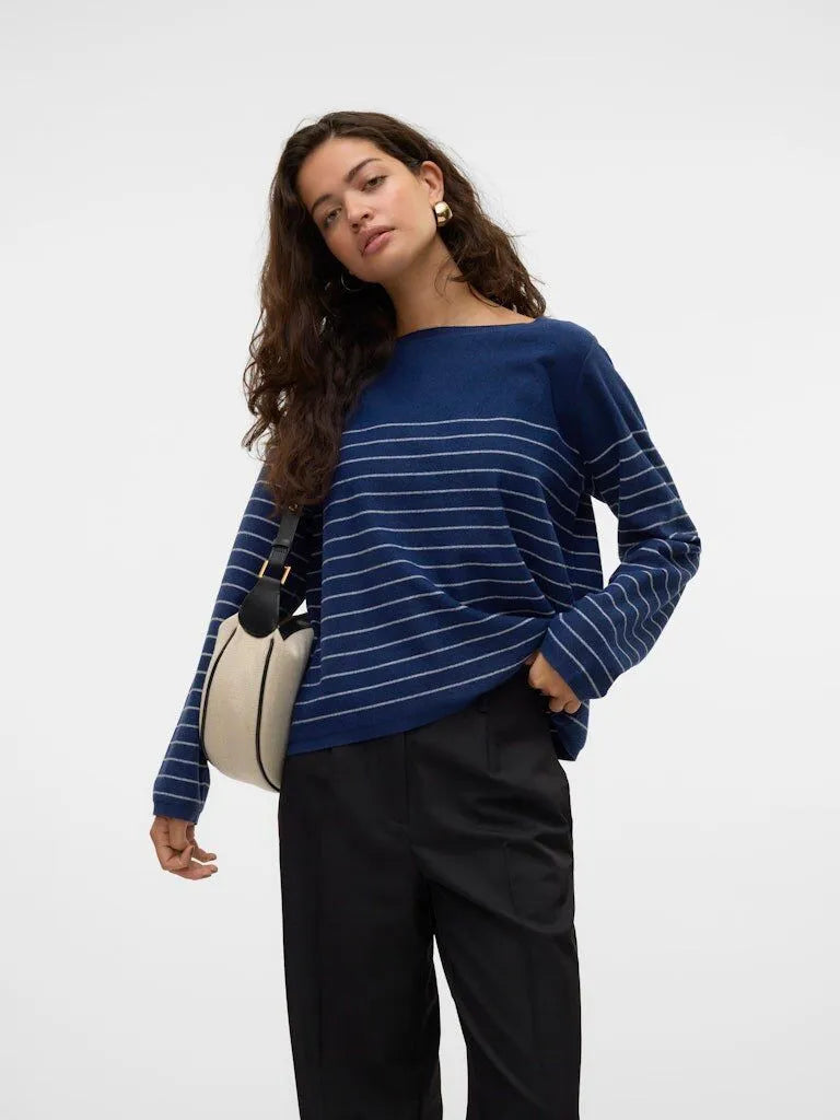 VERO MODA JOHANNA LS BOATNECK PULLOVER