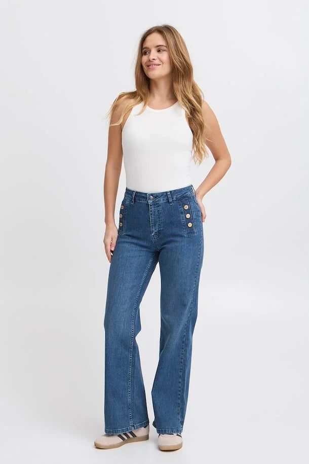 PULZ JEANS MAEVE UHW JEANS WIDE LEG