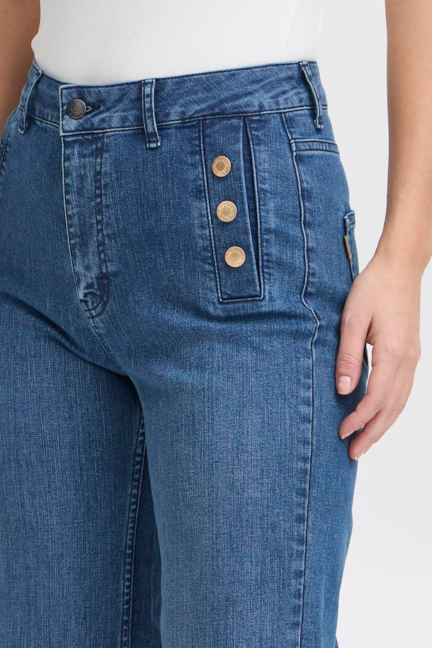 PULZ JEANS MAEVE UHW JEANS WIDE LEG