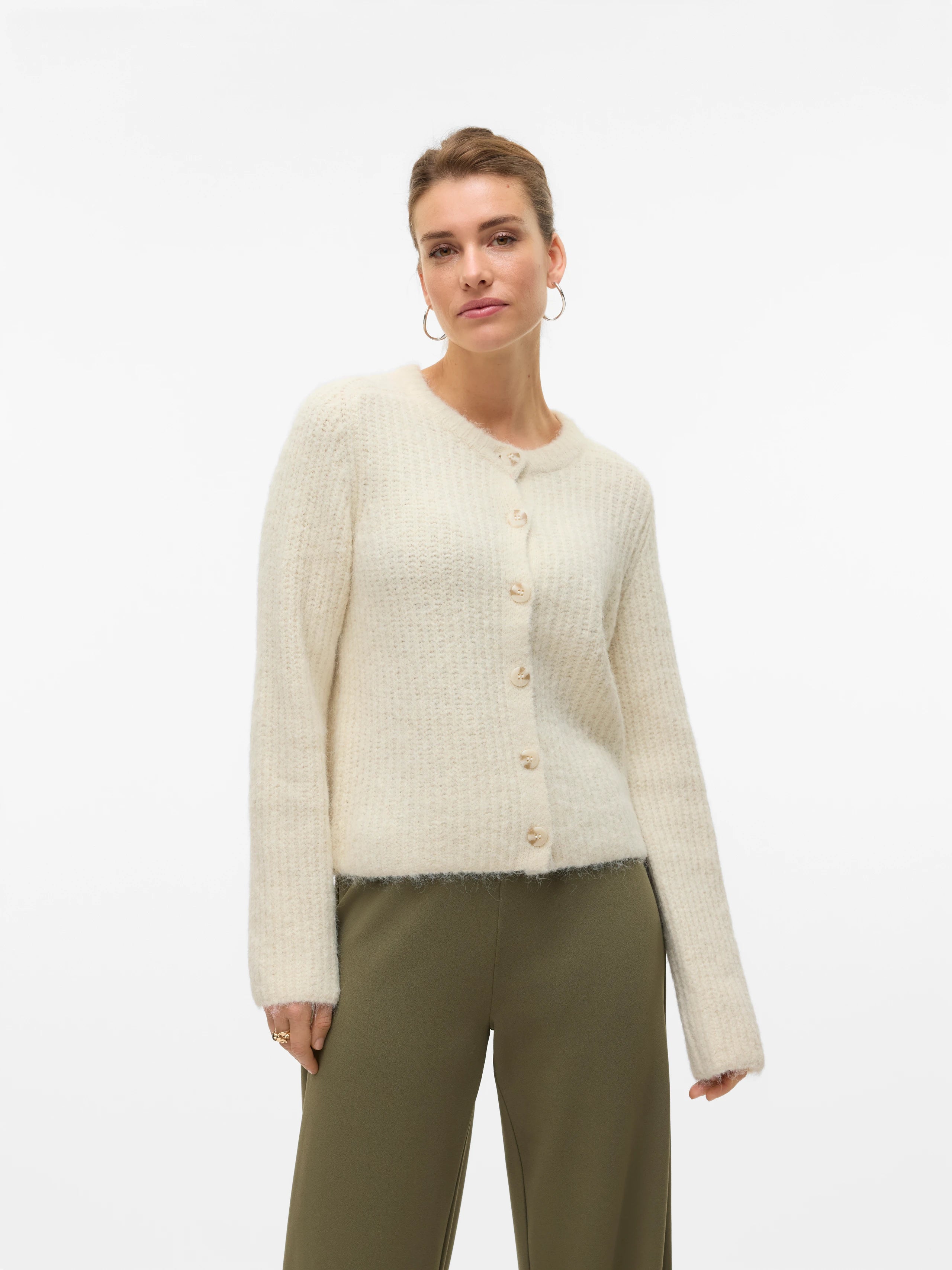 VERO MODA AWSOME LS O-NECK CARDIGAN BOO