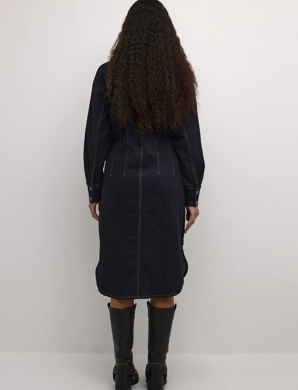 CULTURE ANNALISA AMI DENIM DRESS