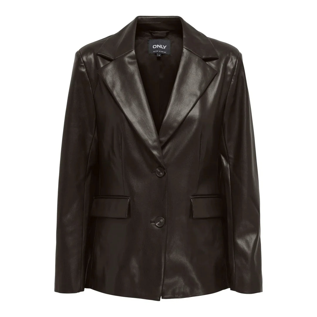 ONLY VERONA FAUX LEATHER FIT BLAZER