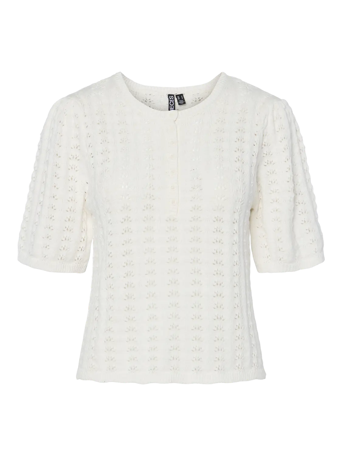 PIECES TISH 2/4 O-NECK KNIT