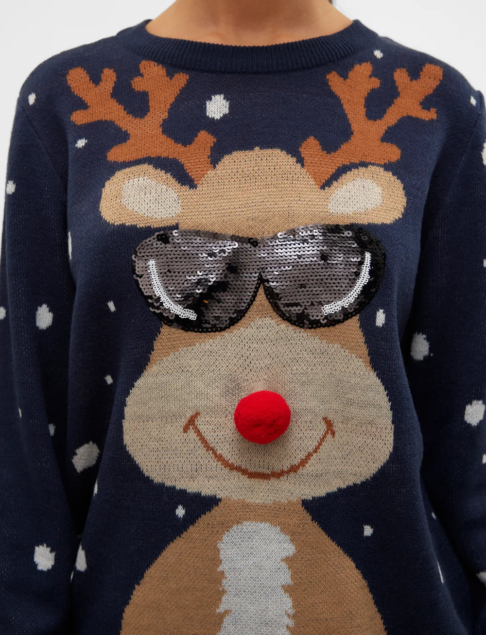 VERO MODA NEWTINSEL LS O-NECK BLOUSE XMAS