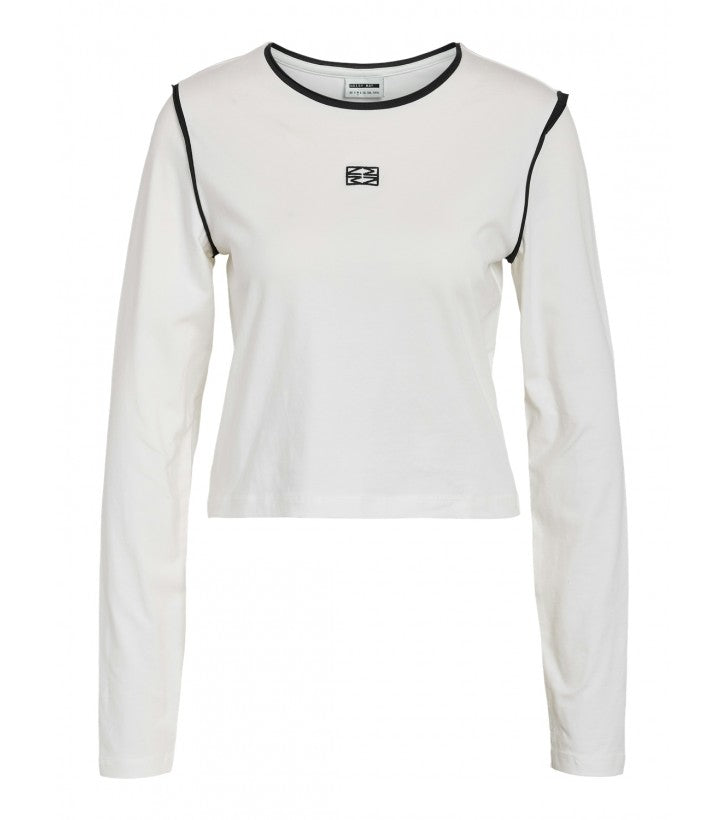 NOISY MAY MOLLY L/S CROP T-SHIRT